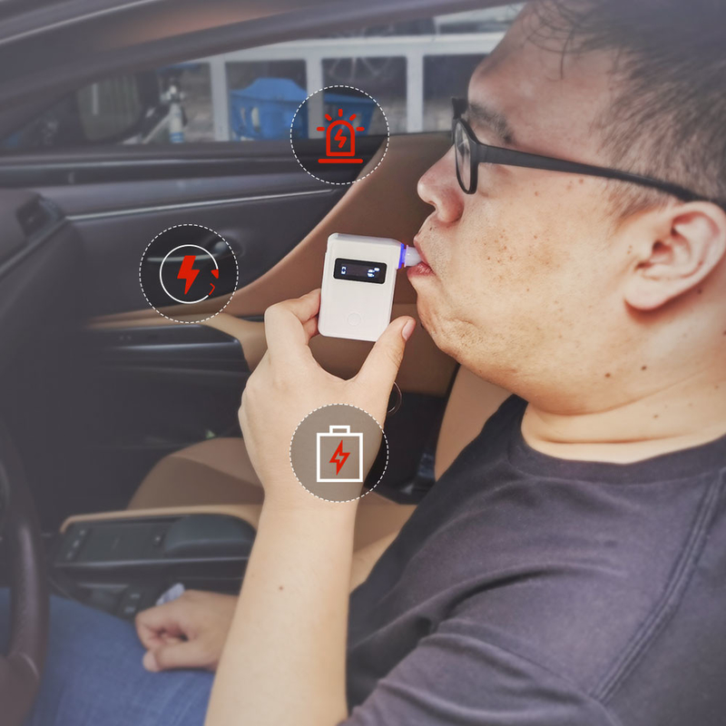 OLED Fuel Cell Breathalyzer In Kenya For Polize Control Use