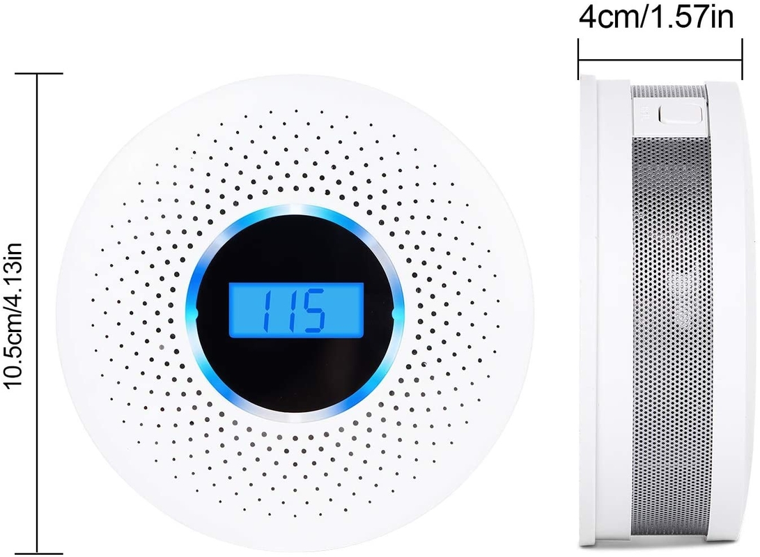 Stand Alone Smoke CO 2 In 1 Combined Detector Approved EN50291 EN14604