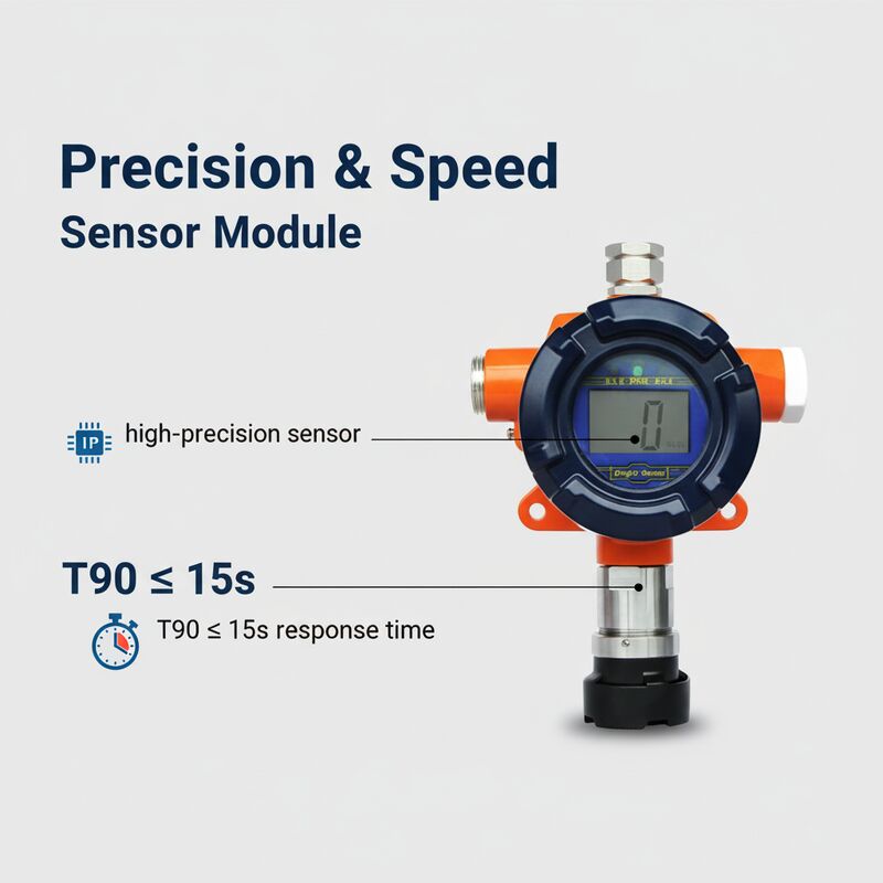 GTQ-BS03 Fixed Gas Detector – Industrial Combustible & Toxic Gas Monitor with 4-20mA/RS485 Output & IP67 Rating