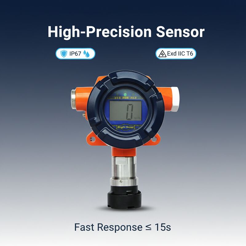 GTQ-BS03 Fixed Gas Detector – Industrial Combustible & Toxic Gas Monitor with 4-20mA/RS485 Output & IP67 Rating