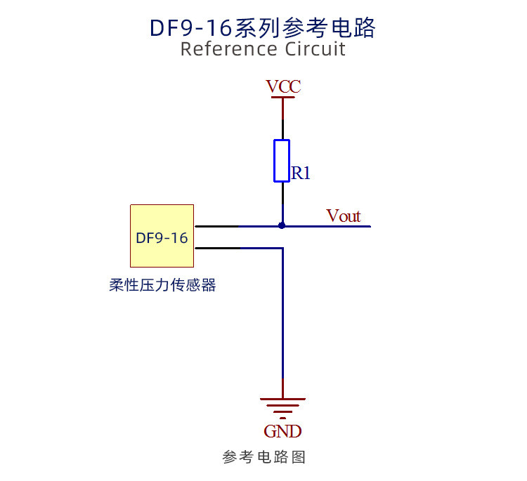 RoHS DF9-16 Flexible Thin Film Force Sensor 23.2mm*10mm