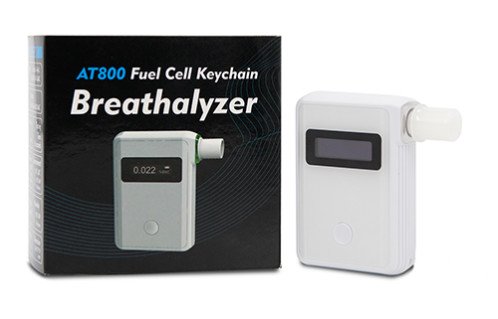 CE RoHS 0.25mg/L 0.50g/L Keychain Alcohol Tester Breathalyzer Lightweight