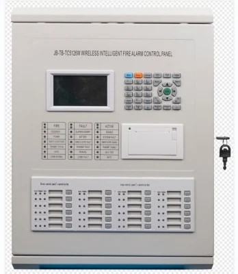 Wall Mounted AC220V Wireless Alarm Control Panel 64 Point Location