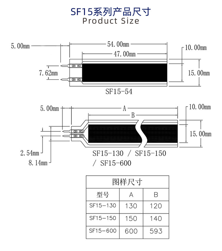 Intelligent SF15-600 Ultra Thin Pressure Sensor DC3.3V Force Sensor Strip