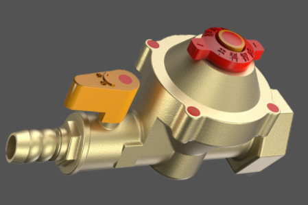 2.0KPa Home Stove Gas Cut Off Valve Aluminum Alloy Automatic Closing Valve